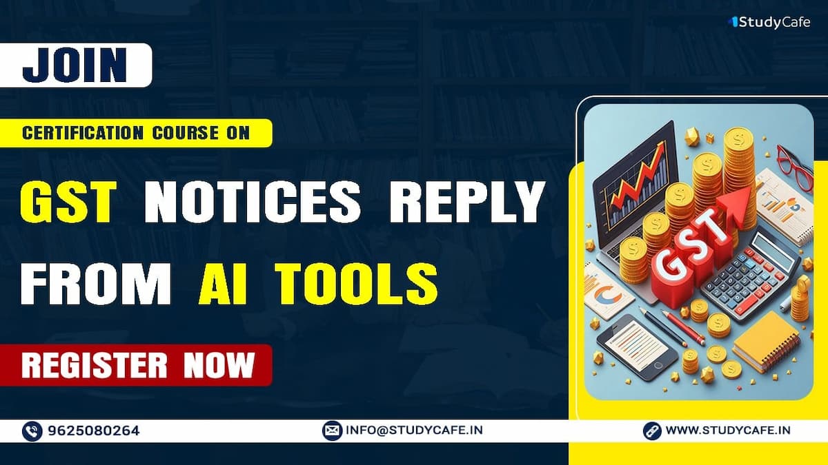 Certification Course on GST Notices Reply from AI Tools